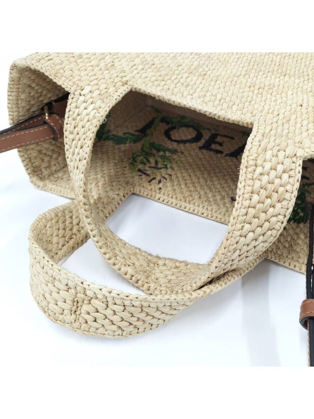 Loewe Font Small Tote Raffia View 5